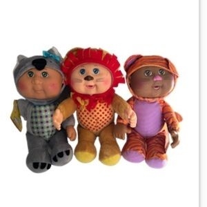 CABBAGE PATCH KIDS Zoo Friends 9" Baby Dolls Koala,Lion and tiger